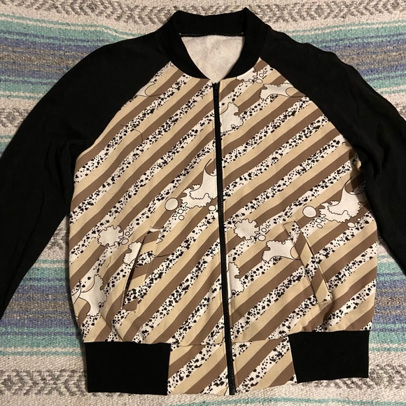 Handmade Bomber Jacket Style Sweater - Picture 11 of 12